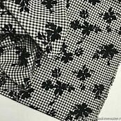 Материалы для творчества handmade. Livemaster - original item Fabric: Cotton with flock print. Handmade.