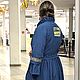 Пыльник бохо Лазурный. Платья. Татьяна Тябут (bohospb). Ярмарка Мастеров.  Фото №4