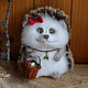 Hedgehog with basket. Stuffed Toys. handmade toys by Mari (handmademari). Online shopping on My Livemaster.  Фото №2