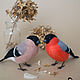 Снегирь - игрушка из шерсти. Войлочная игрушка. Art Chickadee. Ярмарка Мастеров.  Фото №6