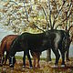 Заказать Последняя зелень. Картина маслом. FlowersDivo  (Портнова Римма). Ярмарка Мастеров. . Картины Фото №3