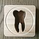 Gift for the dentist lamp night light tooth. Souvenirs by profession. clever wood (clever-wood). Online shopping on My Livemaster.  Фото №2