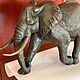 Заказать ОГРОМНЫЙ СЕРЫЙ СЛОН. 38 КГ. Ironbronza. Ярмарка Мастеров. . Статуэтки Фото №3