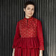 Комплект платье и жилет "Lady in Red". Платья. Ternika. Интернет-магазин Ярмарка Мастеров.  Фото №2