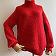 Заказать Свитер оверсайз "Alpaca boom" с беби альпакой. FAVORITE KNITWEAR (Наталья). Ярмарка Мастеров. . Свитеры Фото №3