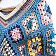 Hippy sweater//Летний пуловер Вязаный крючком пул из хлопка 70s Vibes. Джемперы. Sculptural Crochet. Ярмарка Мастеров.  Фото №11
