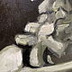 Череп с горящей сигаретой, Ван Гог, картина маслом на холсте, копия. Картины. Мария Роева  Картины маслом (MyFoxyArt). Ярмарка Мастеров.  Фото №6
