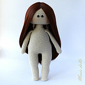 Doll as a gift handmade, with clothes. Doll knitted