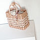 Women's wicker bag openwork beige brown basket. Classic Bag. lmillame. My Livemaster. Фото №4