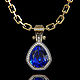 Кулон из золота 750 с Танзанитом и бриллиантами. Кулон. BUGAKOV jewelry. Ярмарка Мастеров.  Фото №6