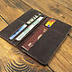 Order Leather Wallet Longer Bitter Chocolate. G.L.A.D.. Livemaster. . Wallets Фото №3