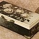 Шкатулка для украшений "Розы винтаж", шкатулка подарок. Хранение украшений. Студия декора 'Нота стиля'. Ярмарка Мастеров.  Фото №10