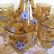 wine set decanter glasses bohemian. Vintage glasses. Lesica. My Livemaster. Фото №5