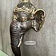 Настенный крючок Ганеша 22х12 см, бронза. Элементы интерьера. Balinese.market. Ярмарка Мастеров.  Фото №5