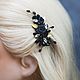 Black hair clip for prom. Hairpins. mayjune. Online shopping on My Livemaster.  Фото №2