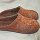 Zapatillas de fieltro Óxido. Slippers. MMwool (marinamol). Ярмарка Мастеров.  Фото №4