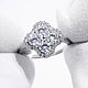 Кольцо клевер exclusive серебро 925 пробы в инкрустации фианитов. Кольца. MARIA GUSEVA Fashion Jewelry. Интернет-магазин Ярмарка Мастеров.  Фото №2