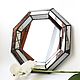 STAINED GLASS MIRROR. Geometric hanging mirror in the frame. Mirror. Glass Flowers. My Livemaster. Фото №4