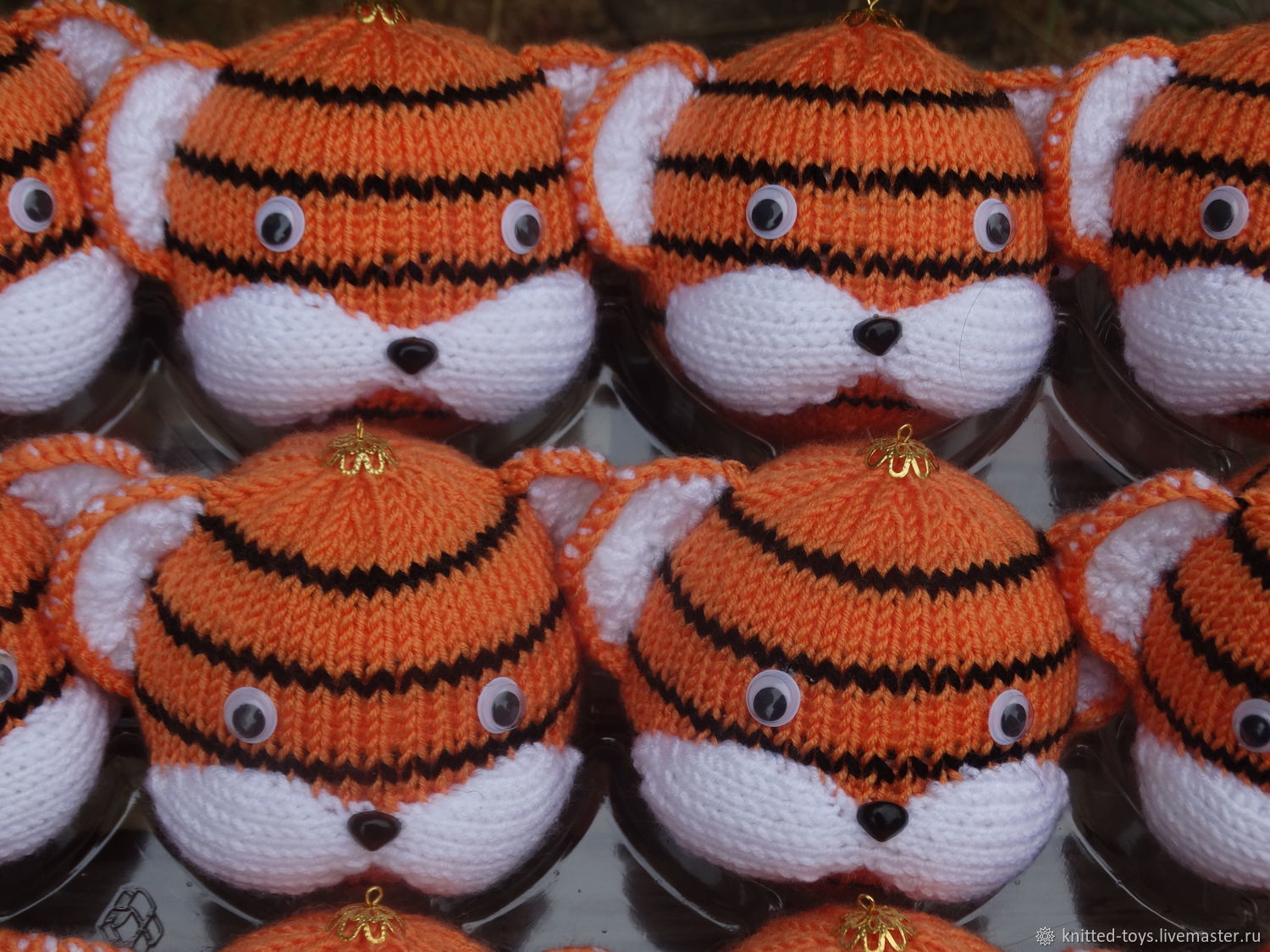 Новогодний Шарик Тигр Крючком
