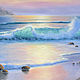 Круглая картина "Море счастья", 40 см. Картины. Романтик (ladyarta). Ярмарка Мастеров.  Фото №5