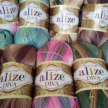 Пряжа Alize Diva Ombre Batik (Турция)