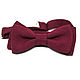 Заказать Галстук-бабочка бордовый однотонный. Super bow ties. Ярмарка Мастеров. . Галстуки Фото №3