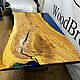 Заказать Столешница из слэба горного ильма и эпоксидной смолы 160х80. WoodBroker. Ярмарка Мастеров. . Столы Фото №3