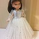Paola Reina серебристо белое платье, Одежда для кукол, Обнинск,  Фото №1