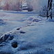On a snow-covered river ... x / m, 50h40 cm. Pictures. TaNiVan'. Online shopping on My Livemaster.  Фото №2