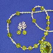 Украшения handmade. Livemaster - original item Jewelry sets: with peridot.. Handmade.
