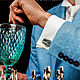 Cufflinks: Marseille. Swarovski Crystal. Color Bermuda. Cufflinks for men. Cuff Links. LADY-LIZA jewelry shop. My Livemaster. Фото №5