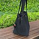 Шопер BigBag Total Black. Сумка-органайзер для досуга. Сумка-шоппер. Сozzy.homme. Ярмарка Мастеров.  Фото №6