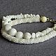 A bracelet made of beads: ' white sun', Bead bracelet, Saki,  Фото №1