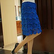 Одежда handmade. Livemaster - original item Knitted skirt with ruffles Delight. Handmade.