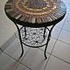 Mesa de mosaico de la encimera 'gemma'. Tables. Marjana. Ярмарка Мастеров.  Фото №6