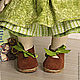 Для примера. Кукла-малышка Таня,с зелеными глазами в зеленом платье. Куклы и пупсы. Страна малышей (Ольга). Ярмарка Мастеров.  Фото №6