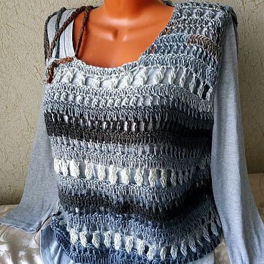 Одежда ручной работы. Ярмарка Мастеров - ручная работа Жилет бохо крючком. Handmade.
