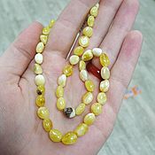Работы для детей, handmade. Livemaster - original item Children`s amber beads, medical beads, amber for children, matte. Handmade.