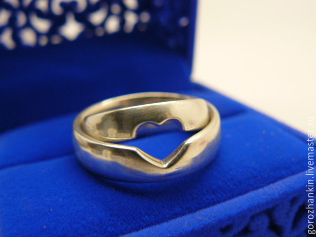 Twin ring in silver 925 for young people to buy a pair of wedding rings to give a pair of rings 14 Feb Valentine's day a pair of rings to give the new year a pair of young ring dimensions 17 and 21
