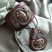 Украшения handmade. Livemaster - original item Jewelry sets: Eudialyte in old silver. Handmade.