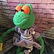 The Frog Lady. Stuffed Toys. strand of wool. My Livemaster. Фото №6