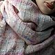 Шарф "Розово - голубой твид". Шарфы. E S T A  Larisa Felting. Ярмарка Мастеров.  Фото №5