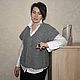 Объемный вязаный жилет. Жилеты. ShAmi_knitwear. Интернет-магазин Ярмарка Мастеров.  Фото №2
