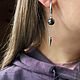Серьги с гематитом,сердцем, шипами. Серьги классические. Katerina Moroz accessories for you (katerinamoroz). Ярмарка Мастеров.  Фото №5