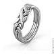 Серебряные кольца головоломки от WickerRing