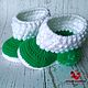 Knitted baby booties Boots with knobs, Babys bootees, Krasnodar,  Фото №1