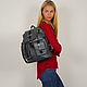 Order Backpack leather grey women's arcade Mod P35-741. Natalia Kalinovskaya. Livemaster. . Backpacks Фото №3