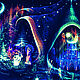 АЛХИМИЯ UV Декор на стену Шаманское флюрное полотно. Ритуальная атрибутика. ANAHART. Ярмарка Мастеров.  Фото №6