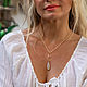 The chain is Elegant with a moonstone pendant, Chain, Magnitogorsk,  Фото №1