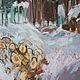 Пейзаж сухой пастелью Однажды зимой. Картины. Наталья Григорьева. Акварель Пастель. Ярмарка Мастеров.  Фото №5